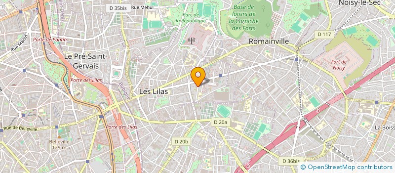 localisation de l'entreprise MAGILE à LES LILAS