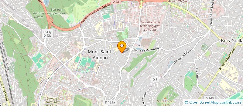 localisation de l'entreprise MAGINE 1  MONT-SAINT-AIGNAN