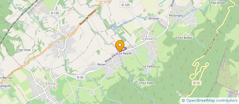 localisation de l'entreprise MAGINE  CERVENS