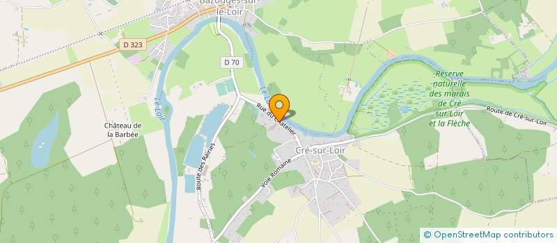 localisation de l'entreprise MAGINOT DOMINIQUE RAYONNAGE à BAZOUGES CRE SUR LOIR