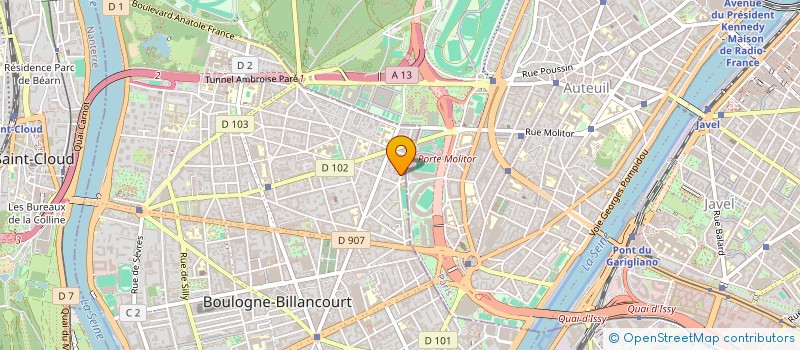 localisation de l'entreprise MAGIPE IMMO à BOULOGNE-BILLANCOURT