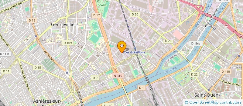 localisation de l'entreprise MAGIS INVEST  GENNEVILLIERS