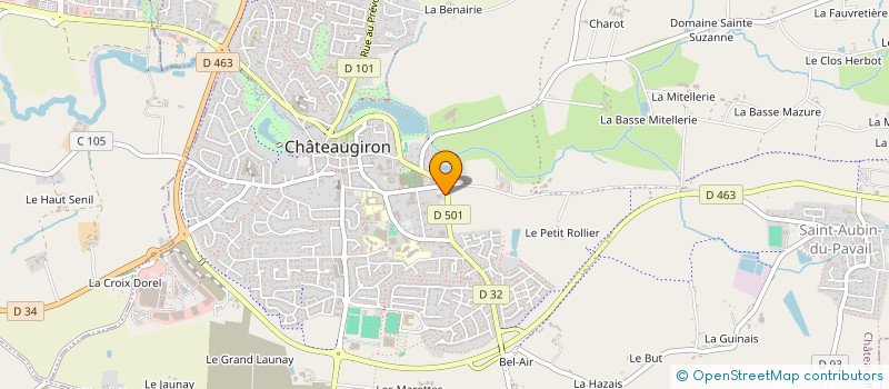 localisation de l'entreprise MAGKLARAS KONSTANTINOS OPHTALMOLOGUE  CHATEAUGIRON