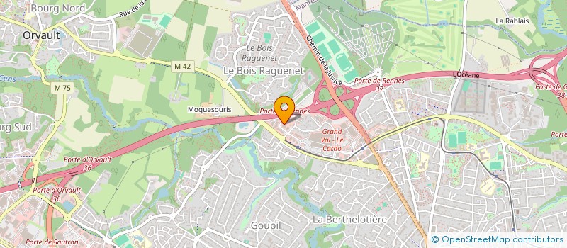 localisation de l'entreprise MAGL à ORVAULT