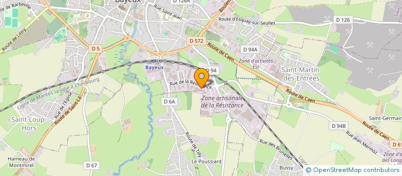 localisation de l'entreprise MAGLOIRE COUVERTURE à BAYEUX