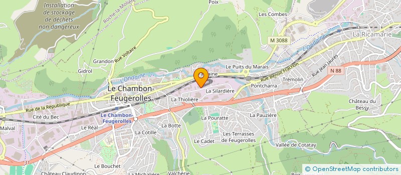 localisation de l'entreprise MAGMA  LE CHAMBON-FEUGEROLLES