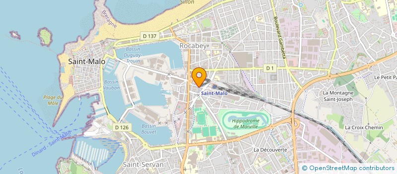 localisation de l'entreprise MAGMA CAFE BOUTIQUE  SAINT-MALO