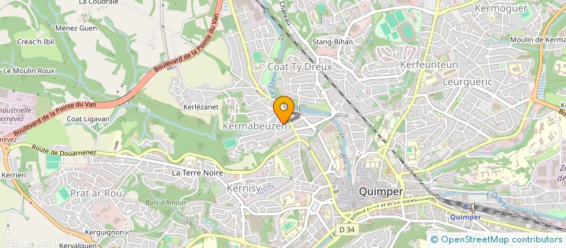 localisation de l'entreprise MAGMAP  QUIMPER