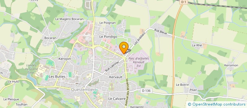 localisation de l'entreprise MAGMAPLAST à QUESTEMBERT