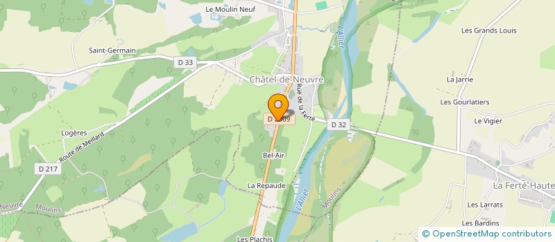 localisation de l'entreprise MAGNA MATER à CHATEL-DE-NEUVRE
