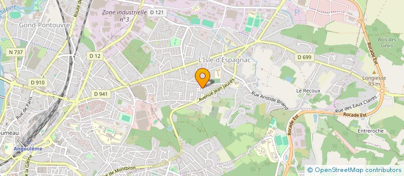 localisation de l'entreprise MAGNAC 16  L'ISLE-D'ESPAGNAC