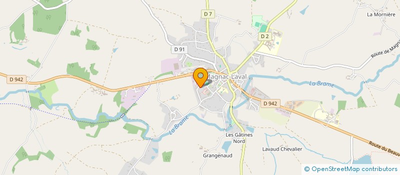 localisation de l'entreprise MAGNAC JARDI LOISIRS à MAGNAC-LAVAL