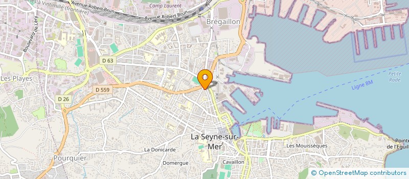 localisation de l'entreprise MAGNATES INVEST à LA SEYNE-SUR-MER