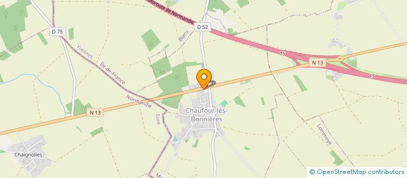 localisation de l'entreprise MAGNE  CHAUFOUR-LES-BONNIERES