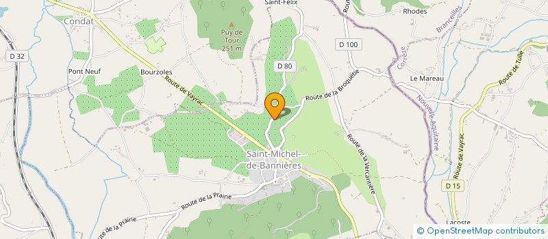localisation de l'entreprise MAGNE MACONNERIE  SAINT-MICHEL-DE-BANNIERES