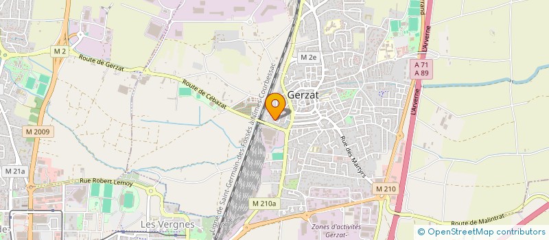 localisation de l'entreprise MAGNE NS  GERZAT