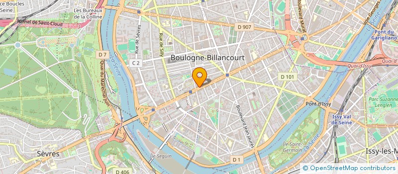 localisation de l'entreprise MAGNESIUM à BOULOGNE-BILLANCOURT