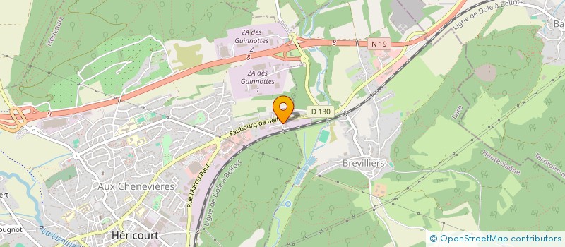 localisation de l'entreprise MAGNETIQUETTE à HERICOURT