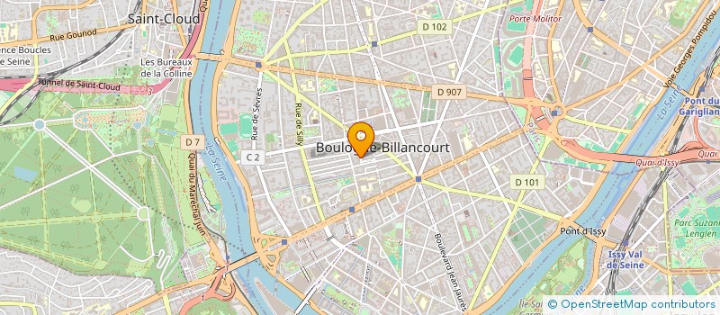 localisation de l'entreprise MAGNETO PRESSE à BOULOGNE-BILLANCOURT