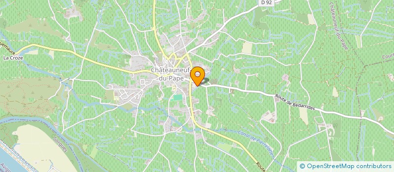 localisation de l'entreprise MAGNI ET CIE  CHATEAUNEUF-DU-PAPE