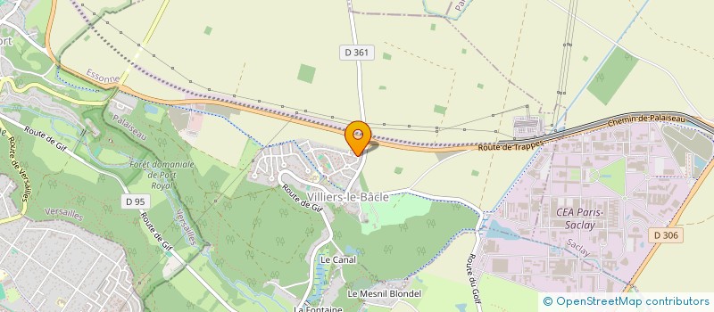 localisation de l'entreprise MAGNIFICAT  VILLIERS-LE-BACLE