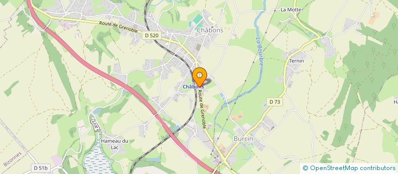 localisation de l'entreprise MAGNIN CARRELAGE  CHABONS