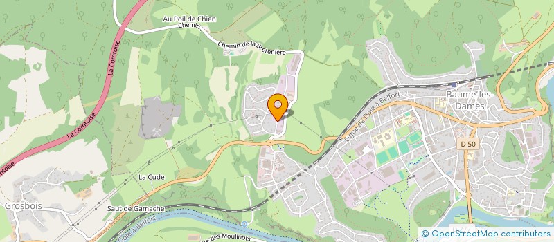 localisation de l'entreprise MAGNIN INVEST  BAUME-LES-DAMES