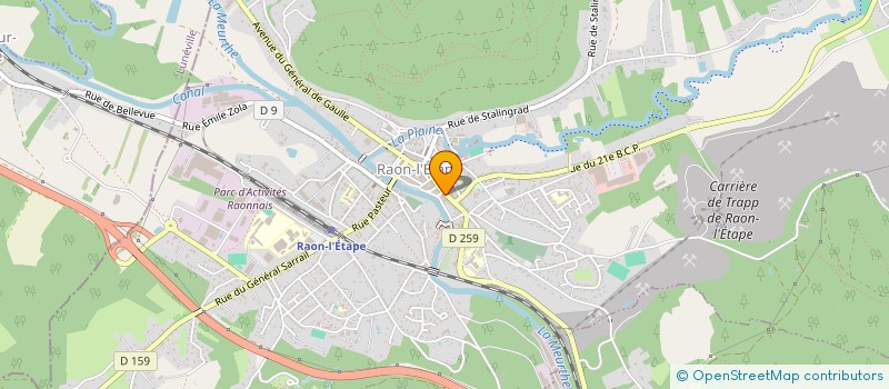 localisation de l'entreprise MAGNIN OPTICIEN  RAON-L'ETAPE