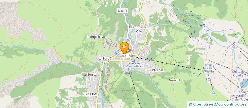 localisation de l'entreprise MAGNIN SPORTS à VALLOIRE