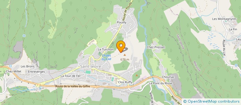 localisation de l'entreprise MAGNIN TP MINI PELLE à SAINT-JEOIRE