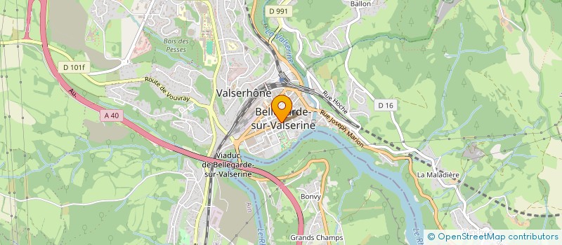 localisation de l'entreprise MAGNIN TRAITEUR à VALSERHONE