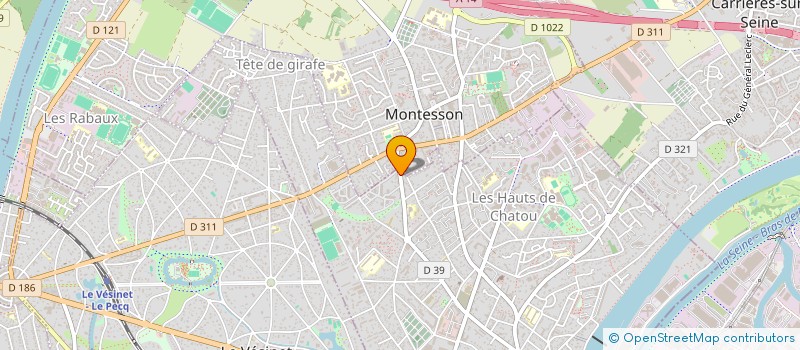 localisation de l'entreprise MAGNOLIA  CHATOU