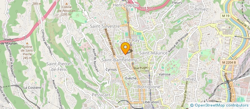localisation de l'entreprise MAGNOLIA à NICE