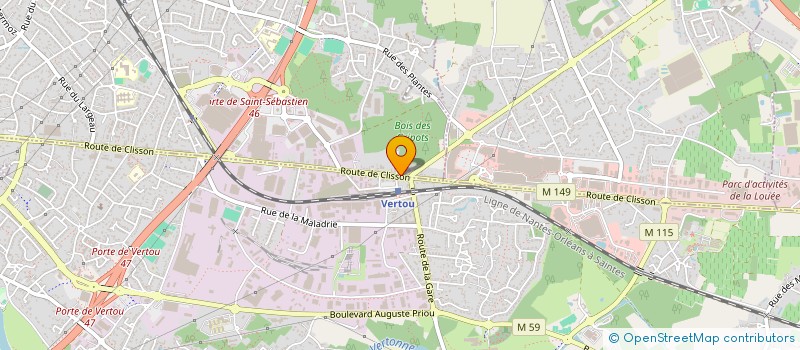 localisation de l'entreprise MAGNOLIA à SAINT-SEBASTIEN-SUR-LOIRE