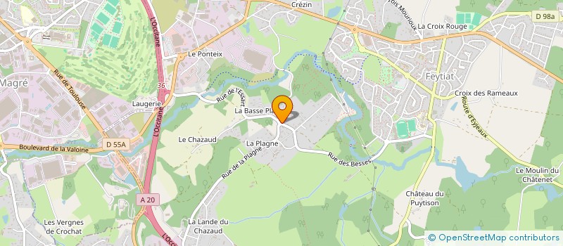 localisation de l'entreprise MAGNOLIA à FEYTIAT
