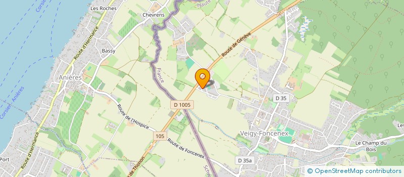 localisation de l'entreprise MAGNOLIA 919  VEIGY-FONCENEX