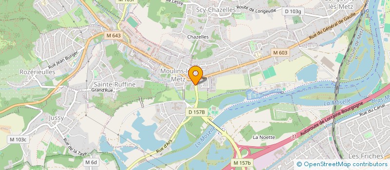 localisation de l'entreprise MAGNOLIA  MOULINS-LES-METZ