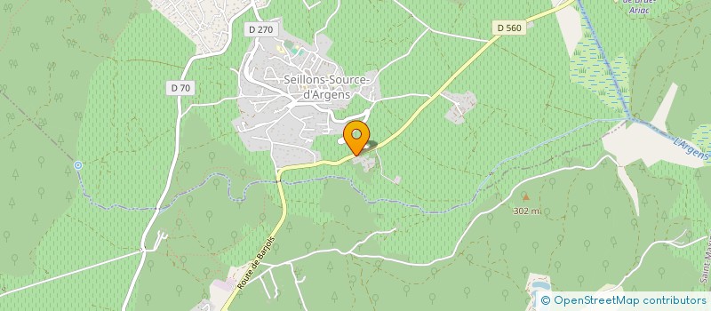 localisation de l'entreprise MAGNOLIA LSK  SEILLONS-SOURCE-D ARGENS