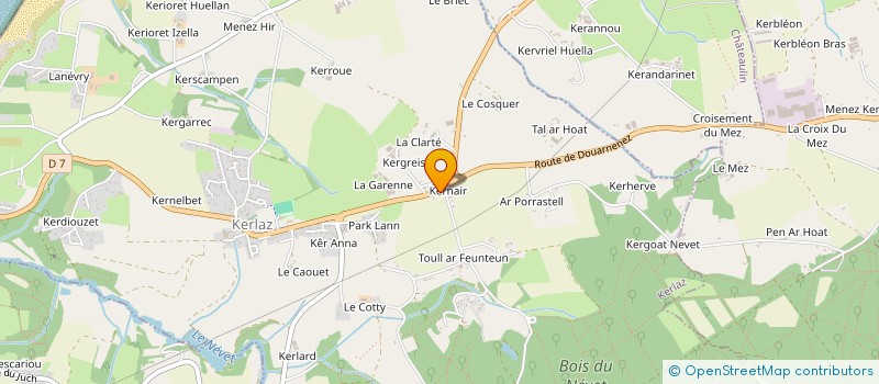 localisation de l'entreprise MAGNOLIA SCI DU  KERLAZ