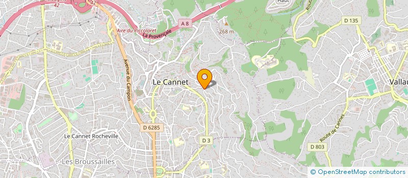 localisation de l'entreprise MAGNOLIAS à LE CANNET