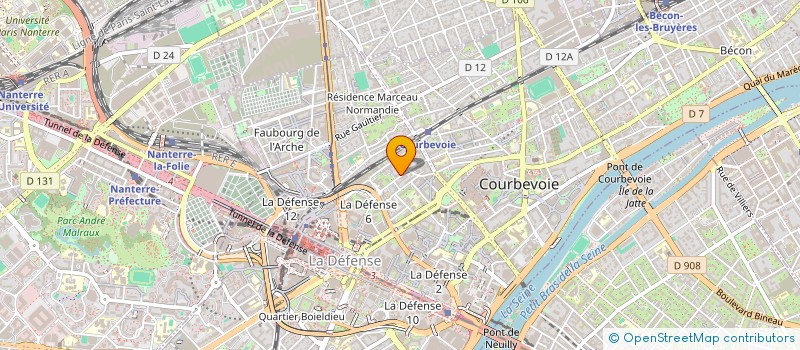 localisation de l'entreprise MAGNON MICHEL ETGENEVIEVE à COURBEVOIE