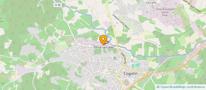 localisation de l'entreprise MAGNUM à COGOLIN