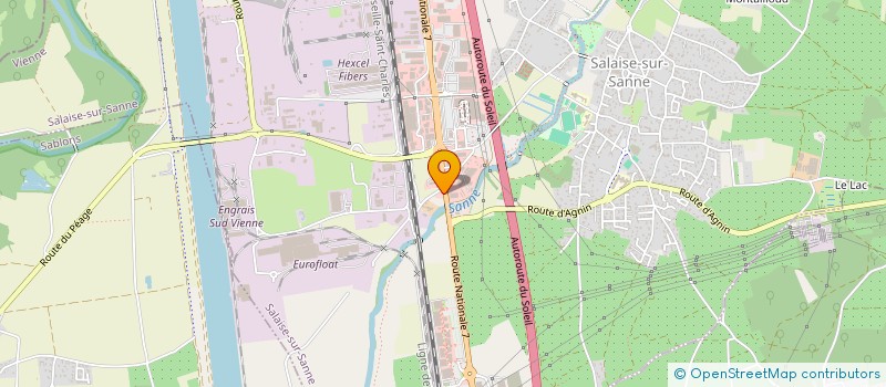 localisation de l'entreprise MAGNUM ARCHITECTURE  SALAISE-SUR-SANNE