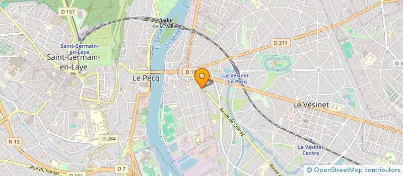 localisation de l'entreprise MAGNUM INFORMATIQUE  LE PECQ