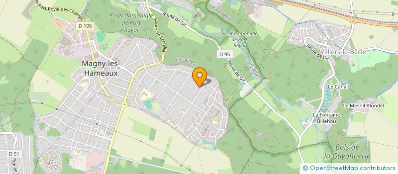 localisation de l'entreprise MAGNY BADMINTON à MAGNY-LES-HAMEAUX