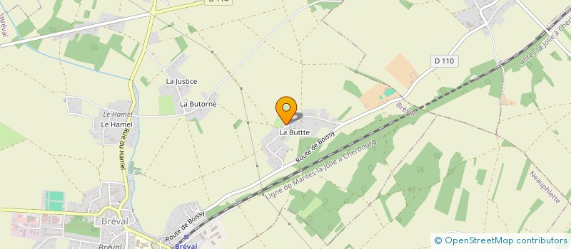 localisation de l'entreprise MAGNY ELECTRICITE GENERALE - M.E.G.  BREVAL