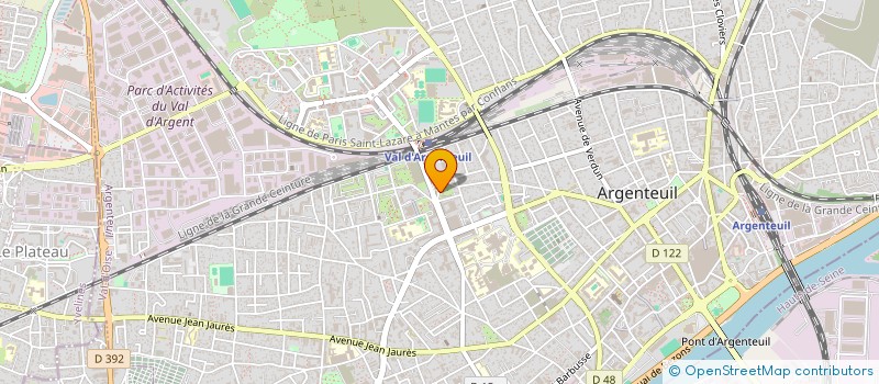 localisation de l'entreprise MAGNY EMBALLAGE à ARGENTEUIL