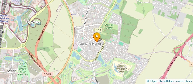 localisation de l'entreprise MAGNY LE HONGRE LMNP  MAGNY-LE-HONGRE