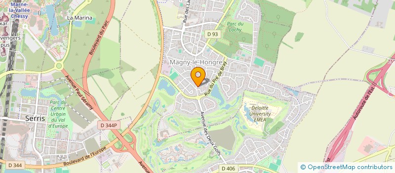 localisation de l'entreprise MAGNY MEDICAL LASER à MAGNY-LE-HONGRE