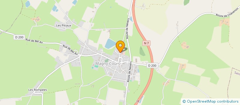 localisation de l'entreprise MAGNYTIA à MAGNY-COURS